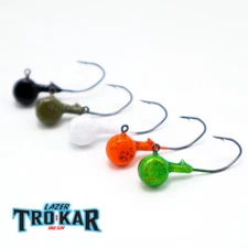 Pill Head Jig 3 pack with Trokar Hooks - Ice Fishing Jig