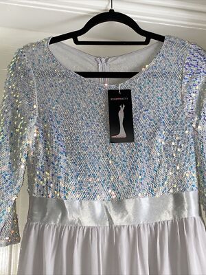 sachin and babi light blue dress Roman Sequin Embellished Chiffon Wrap Maxi Dress - Black