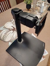 Single VESA Monitor Stand, Free Standing Desk Riser Base 100mm And 75mm New Item