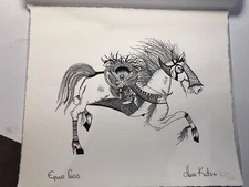 hara katsiri drawing original equus ferus horse