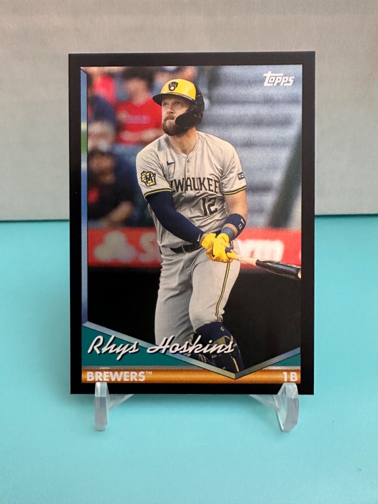 2024 Topps Archives Rhys Hoskins Black Foil Parallel #252