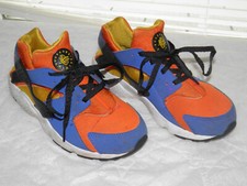 Nike Huarache Run Hyper Royal Blue Yellow Orange Kid Youth 704949-421 GS Size 3Y