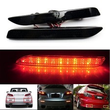 2x Smoke Lens Rear Bumper Reflector Led Brake Lights For 2009-2013 Toyota Matrix