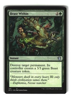 BEAST WITHIN Midnight Hunt Commander #133 MIC(NM+)(MTG)