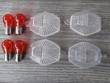 SUZUKI CLEAR INDICATOR LENS SET 4 GSXR600 GSXR1000 GSF600 BANDIT SV650 SV1000 
