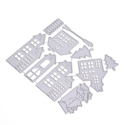 Haus Stanzformen Schablone DIY Scrapbooking Papier Weihnachtskarte Prägung Dekor - Picture 7 of 10