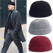 Unisex Strickmütze Beanie Skullcap Matrose-D...