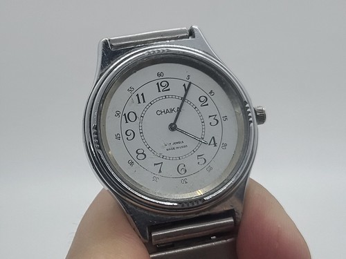 Reloj de pulsera soviético vintage Chaika 17 piedras 1601 con pulsera se vende como no funciona - Imagen 22 de 22