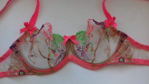 AGENT PROVOCATEUR SELTEN VINTAGE ORIGINAL SEXY ROSA ZURI BH 32DD NEU MIT ETIKETT - Bild 8 von 14