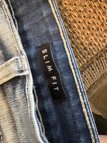 Copper Rivet 36/34 Lt. Blue Camo Paint Splash Denim Jeans - Pants RN140589 - Picture 5 of 14