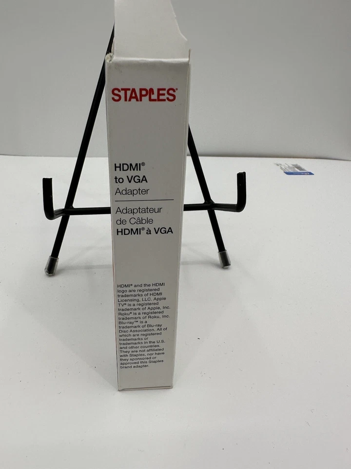 Staples 6 Inch HDMI to VGA  Adapter Torn Box NITB - Image 3 of 4