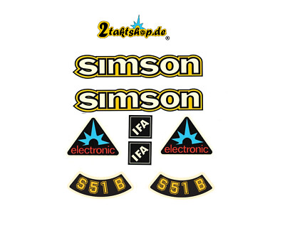 Simson  S51B IFA Electronic Aufkleber Set  Dekor Premium Retro DDR  IFA