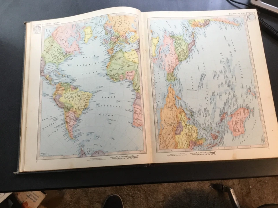 Vintage Rand McNally-Cosmopolitan World Atlas 1949 A - Image 4 of 4