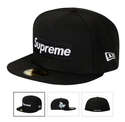 Supreme Money Box Logo New Era Hat Cap Size 7  Black FW