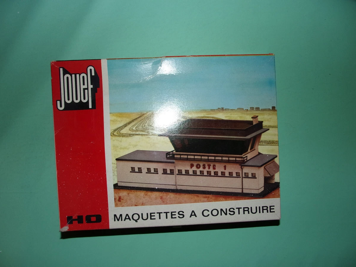 Jouef HO – Gare Poste Aiguillage Moderne – Maquette Montée – Bâtiment Ville – Occasion