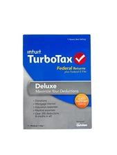 TurboTax Deluxe 2013 Federal Returns + Federal E-File for Windows and MAC