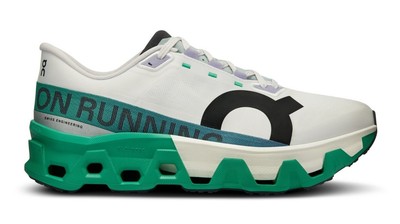 On Cloudmonster Hyper White / Mint Ultralight Shoes Athletes On Cloudmonster Hyper White / Mint Ultralight Shoes Athletes