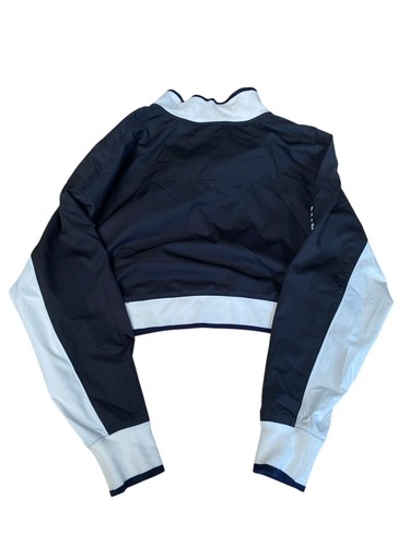 Nike Sportswear Jacket Women's Size Large Black Cropped Lightweight Active - Picture 5 of 9