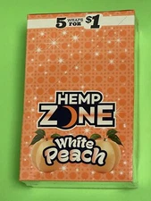FREE GIFTS🎁Hemp🍁Zone White Peach🍑75 High Quality Rolling Papers 15pks Herbal♨