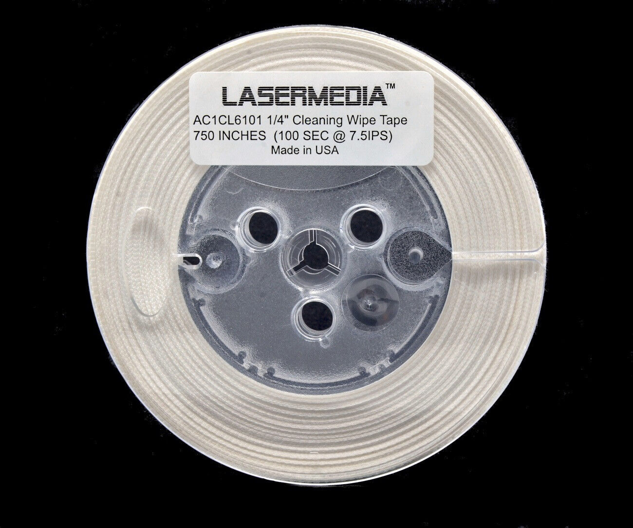 Open Reel Cleaning Tape 1/4" X 750" 100 Seconds at 7.5 IPS NEW! by Lasermedia