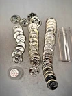 1957P WASHINGTON QUARTER 90% SILVER CH. BU BRILL UNC 40 COIN ROLL TYPE B REVERSE