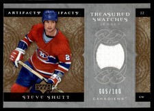 2007-08 Upper Deck Artifacts Treasured Swatches Silver Steve Shutt 005/100