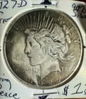 RARE ERROR 1927-D PEACE SILVER DOLLAR 135 Degree Rotated Die & TONING Key Date — photo 4