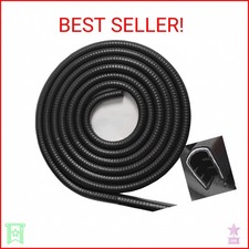 SYOAUTO Large Edge Trim Fits Edge 1/4 inch, 10 Feet 3 Meter Black Rubber Edge