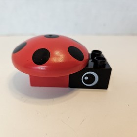 Lego Duplo Mushroom Lot of 2 Ladybug Red Green from Cute Building Vehicles 2400