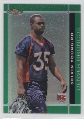 2007 Topps Finest Rookie Green Refractor 47/199 Selvin Young #121 Rookie RC 0c6