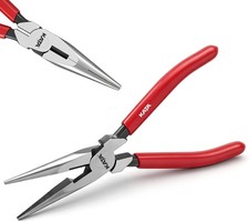 8 Inch Needle Nose Pliers, High Leverage Long Nose Pliers