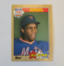 Topps 1987 Dwight Gooden All-Star #603 Trademark on Front Error