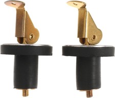 Boat Plug 1/2Inch Brass Boat Drain Plug Snap Handle Plug Deck Plug for Boat Mari