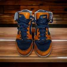 Sneakers Nike Dunk Zoom vintage bleu orange, taille 35, basket rétro