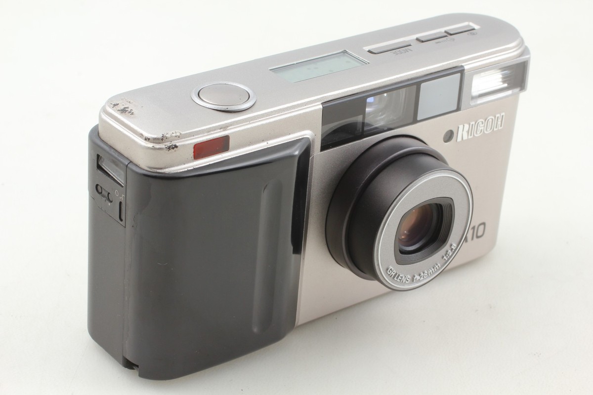 通電確認済】RICOH GR10 シルバー コンパクトフィルムカメラ ケース付