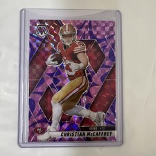 2025 Panini Mosaic - Christian McCaffrey #179 Reactive Purple Mosaic Prizm