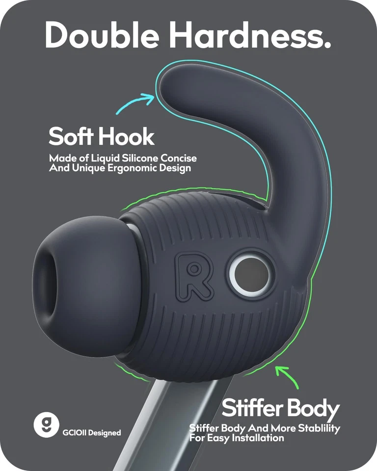 3 pares de fundas de ganchos para orejas para Samsung Galaxy Buds 3 Pro [bolsa de almacenamiento agregada] hormiga Foto 4 de 4