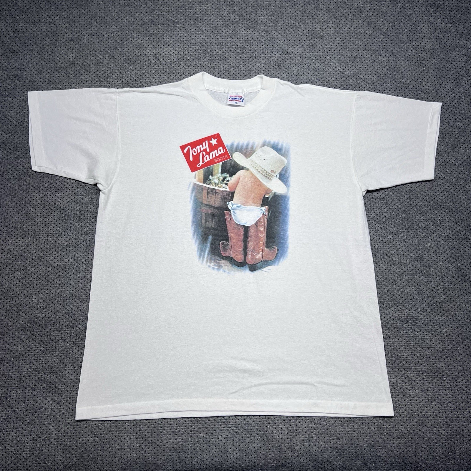 Tony Lama, Vintage 1990S Tony Lama Boots Company Shirt XL Promo Rare Men’s White