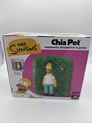 #ad Homer Simpson Chia Pet The Simpsons Limited Edition Planter Wall Hedge Meme GIF $39.99