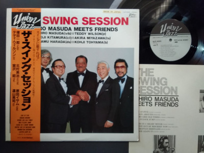 LP THE SWING SESSION - ICHIRO MASUDA MEETS FRIENDS JAPAN JAZZ + OBI + INSERT
