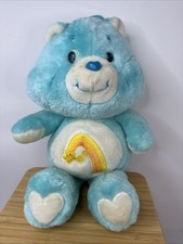 Vintage Care Bears Wish Bear Plush 13" Shooting Star 1983 Kenner