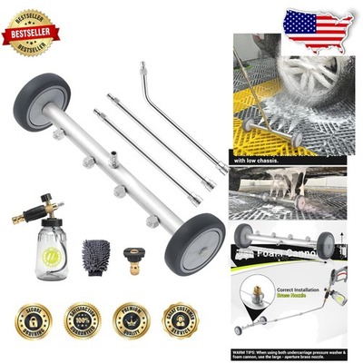 #ad #ad Powerful 16 Inch Under Car Washer Attachment 4000 PSI Dual Mode Cleaning $104.99