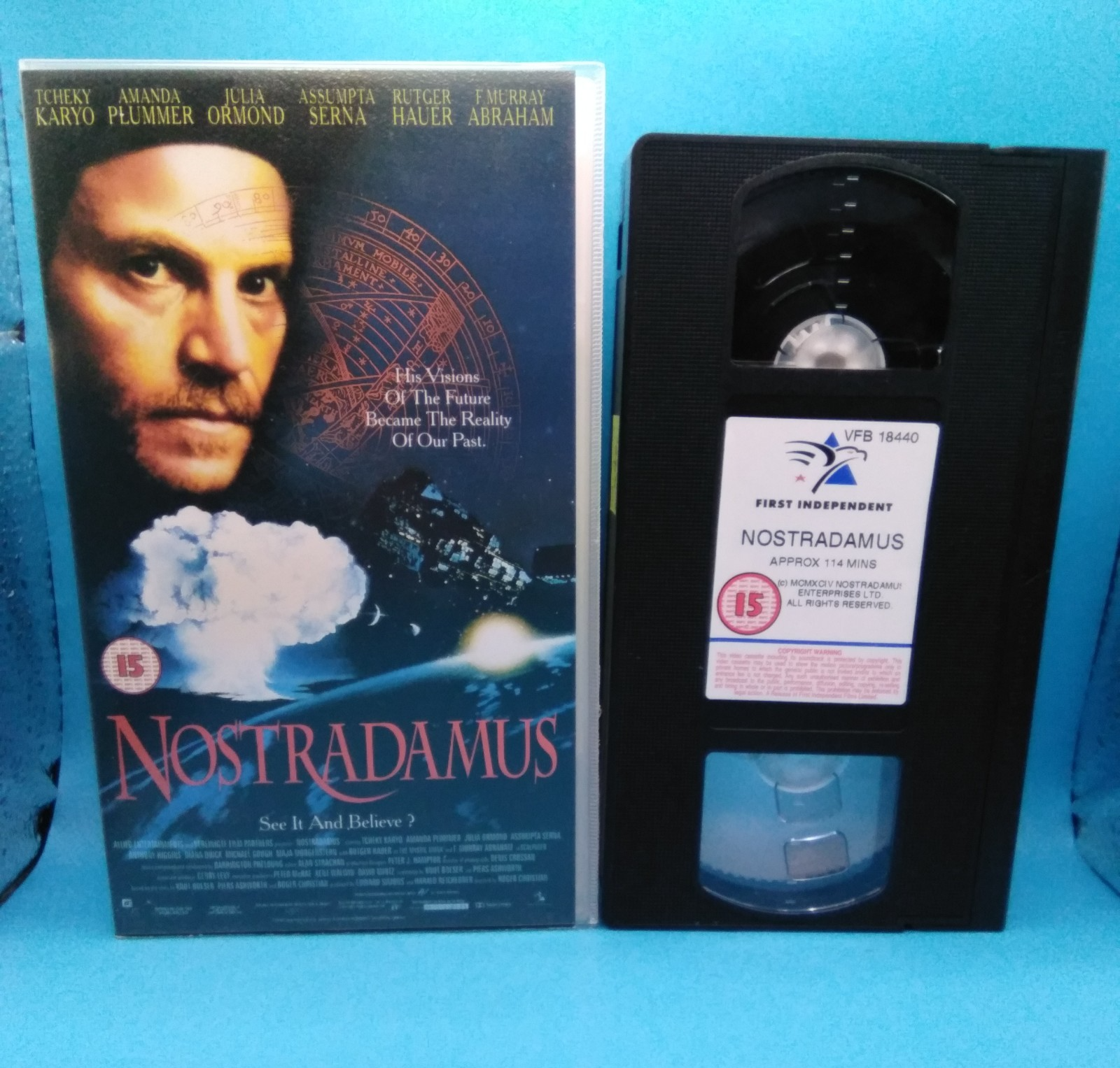 Nostradamus VHS Pal Video Tape 1996 Feature Film - Tcheky Karyo and Rutger Hauer