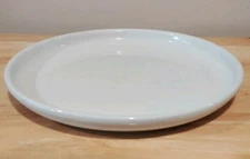 Crate & Barrel Culinary Arts White Porcelain Deep Rim 10" Dinner Plate