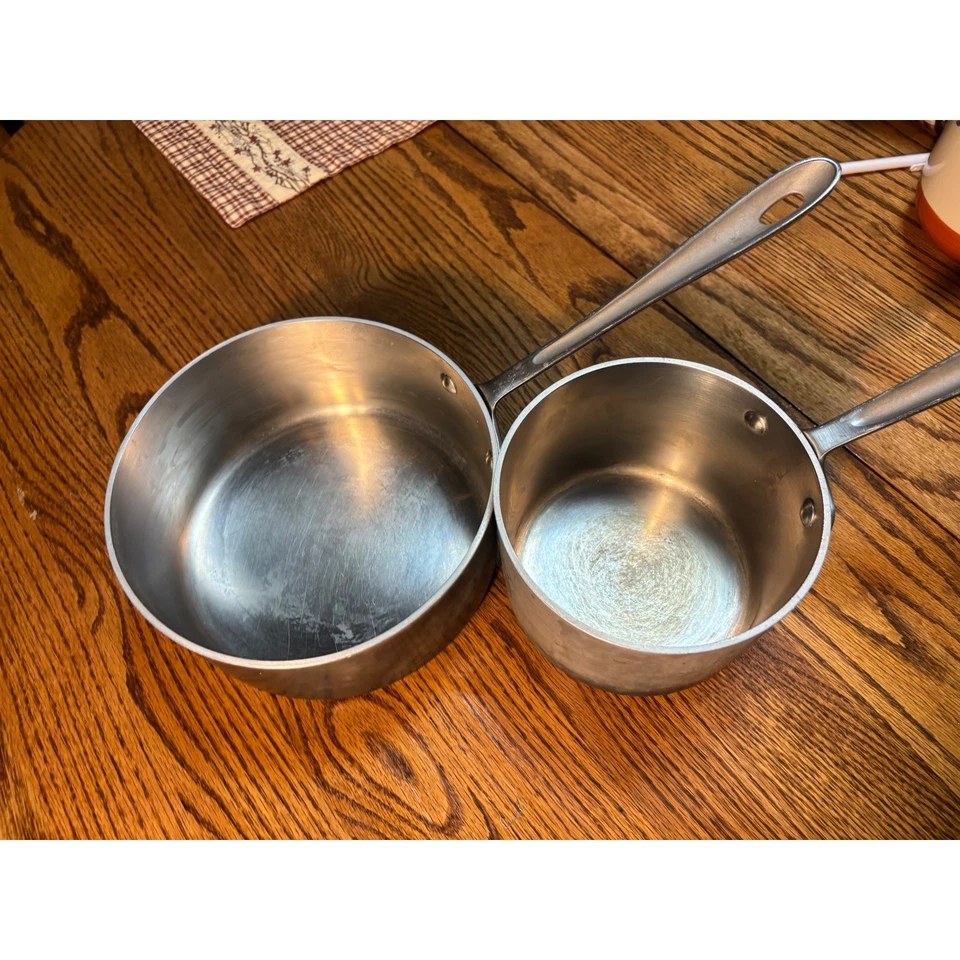 All-Clad LTD 2 peças conjunto de panelas de aço inoxidável panelas cozinha - Imagem 3 de 4