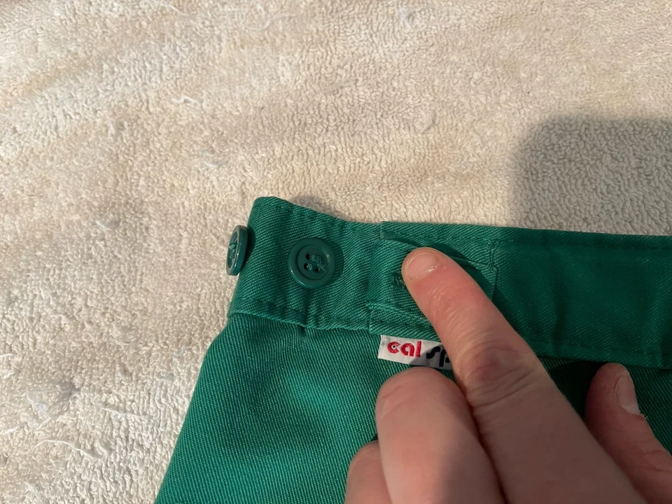 Pantalones Cortos Atléticos Vintage Cal Sport Hechos en EE. UU. Verdes Talla 34 Años 80 90 Gimnasio Correr Foto 4 de 4