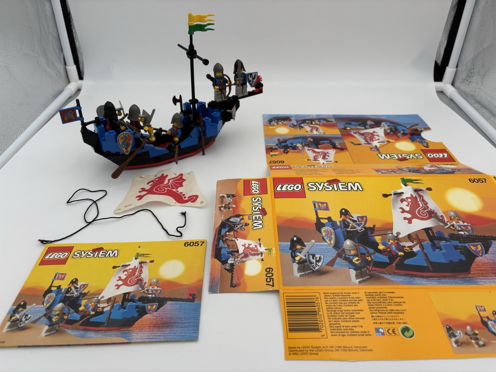 Lego 6057 Sea Serpent 100% komplett mit Anleitung und ausgeschnittenem Karton