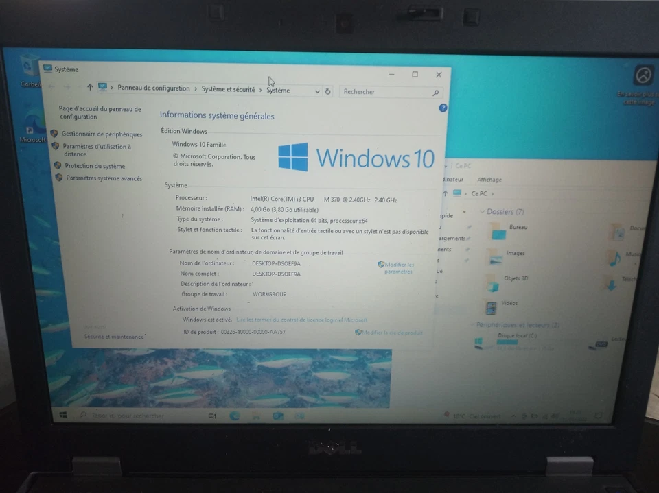 Ordinateur portable DELL LATITUDE E5410 4GB RAM SSD 120 GB PCP0149 - Image 2 of 4