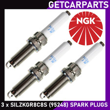 NGK SILZKGR8C8S Spark Plugs x 3 for BMW and MINI Models (See Description)