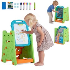 3 in 1 Art Easel for Kids w/Book Rack Height Adjustable Standing Easel Age 3 